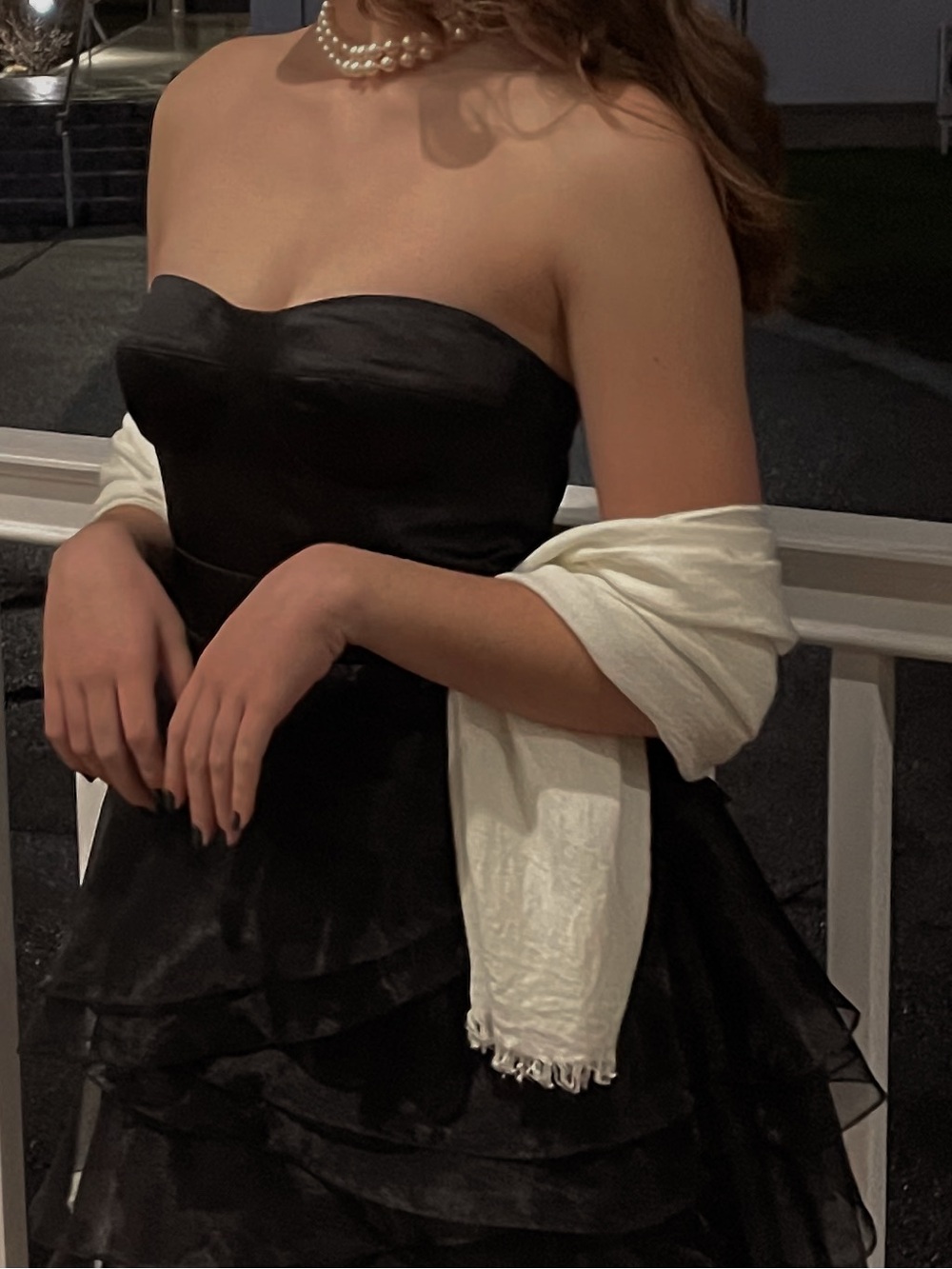 Vintage Strapless Black Cocktail Dress